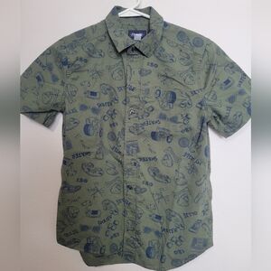 The Children's Place Green Skate Graphic Boys Shirt Size Large